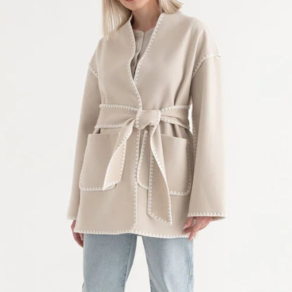 NEW Belted Jacket with Pockets